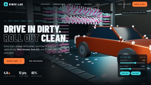 3D scene — Car wash