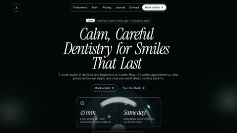 Landing — Dental clinic