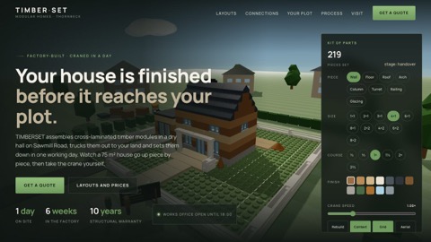 TIMBERSET — Modular homes