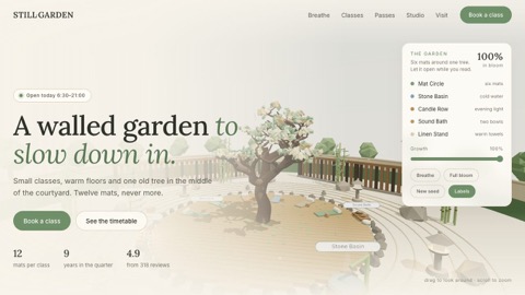 STILL GARDEN — Yoga studio